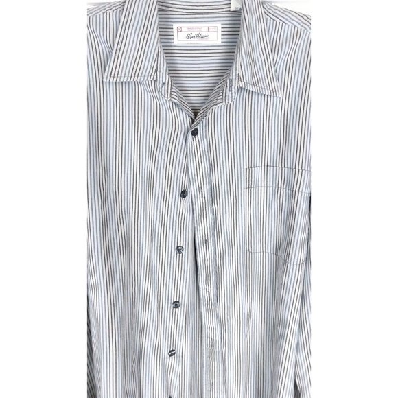 Levi Strauss mend striped cotton button down shirt - xl - Picture 3 of 4